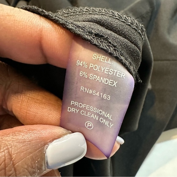 Calvin Klein Black Dress Sleeveless A-Line Side Drape Accent Size 14 (B31) - Picture 9 of 14